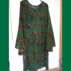 Paisley Bell sleeve dress